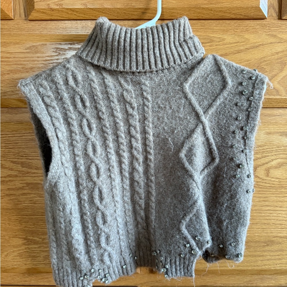 Zara cropped turtle neck